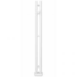 Полотенцесушитель водяной Сунержа Нюанс EU50+ 12-0212-0840, высота 84 см, ширина 5 см, нижнее подключение, цвет белый