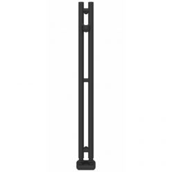 Полотенцесушитель водяной Сунержа Нюанс EU50+ 15-0212-0840, высота 84 см, ширина 5 см, нижнее подключение, цвет тёмный титан муар