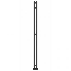 Полотенцесушитель водяной Сунержа Нюанс EU50+ 15-0212-1545, высота 154 см, ширина 5 см, нижнее подключение, цвет тёмный титан муар