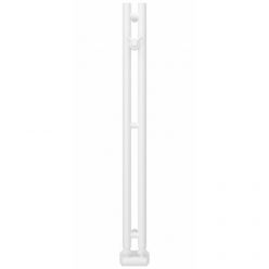 Полотенцесушитель водяной Сунержа Нюанс EU50+ 30-0212-0840, высота 84 см, ширина 5 см, нижнее подключение, цвет матовый белый