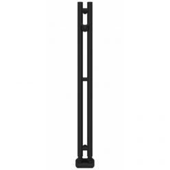 Полотенцесушитель водяной Сунержа Нюанс EU50+ 31-0212-0840, высота 84 см, ширина 5 см, нижнее подключение, цвет матовый черный