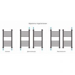 Полотенцесушитель водяной Сунержа Богема+ 071-0220-6030, высота 60 см, ширина 30 см, универсальное подключение, цвет сатин