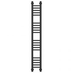 Полотенцесушитель водяной Сунержа Богема+ 15-0220-1215, высота 120 см, ширина 15 см, универсальное подключение, цвет тёмный титан муар