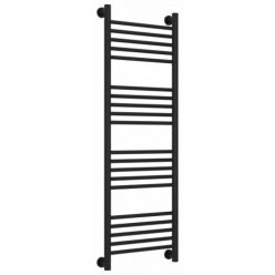 Полотенцесушитель водяной Сунержа Богема+ 31-0220-1240, высота 120 см, ширина 40 см, универсальное подключение, цвет матовый черный