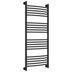 Полотенцесушитель водяной Сунержа Богема+ 31-0221-1250, высота 120 см, ширина 50 см, универсальное подключение, цвет матовый черный