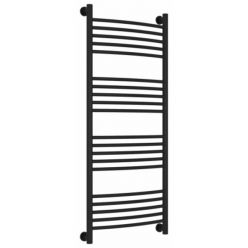 Полотенцесушитель водяной Сунержа Богема+ 31-0221-1250, высота 120 см, ширина 50 см, универсальное подключение, цвет матовый черный