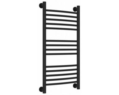 Полотенцесушитель водяной Сунержа Богема+ 31-0221-8040, высота 80 см, ширина 40 см, универсальное подключение, цвет матовый черный