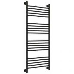 Полотенцесушитель водяной Сунержа Флюид+ 15-0222-1250, высота 120, ширина 50 см, универсальное подключение, цвет тёмный титан муар