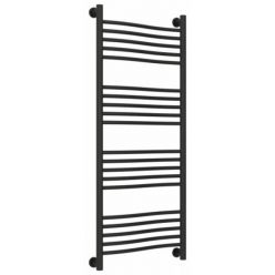 Полотенцесушитель водяной Сунержа Флюид+ 15-0222-1250, высота 120, ширина 50 см, универсальное подключение, цвет тёмный титан муар