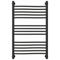 Полотенцесушитель водяной Сунержа Флюид+ 15-0222-8050, высота 80, ширина 50 см, универсальное подключение, цвет тёмный титан муар
