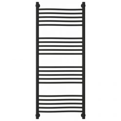 Полотенцесушитель водяной Сунержа Флюид+ 31-0222-1250, высота 120, ширина 50 см, универсальное подключение, цвет матовый черный