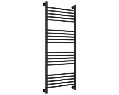 Полотенцесушитель водяной Сунержа Флюид+ 31-0222-1250, высота 120, ширина 50 см, универсальное подключение, цвет матовый черный