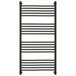 Полотенцесушитель водяной Сунержа Флюид+ 31-0222-1260, высота 120, ширина 60 см, универсальное подключение, цвет матовый черный