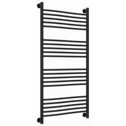 Полотенцесушитель водяной Сунержа Флюид+ 31-0222-1260, высота 120, ширина 60 см, универсальное подключение, цвет матовый черный