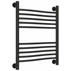 Полотенцесушитель водяной Сунержа Флюид+ 31-0222-6050, высота 60, ширина 50 см, универсальное подключение, цвет матовый черный