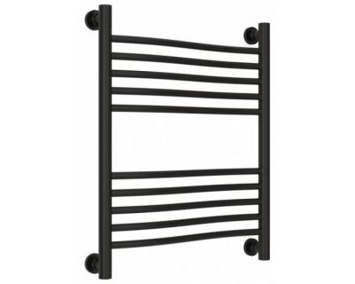 Полотенцесушитель водяной Сунержа Флюид+ 31-0222-6050, высота 60, ширина 50 см, универсальное подключение, цвет матовый черный