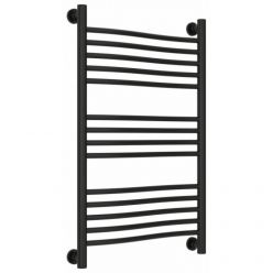 Полотенцесушитель водяной Сунержа Флюид+ 31-0222-8050, высота 80, ширина 50 см, универсальное подключение, цвет матовый черный