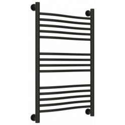Полотенцесушитель водяной Сунержа Флюид+ 31-0222-8050, высота 80, ширина 50 см, универсальное подключение, цвет матовый черный