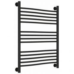 Полотенцесушитель водяной Сунержа Флюид+ 31-0222-8060, высота 80, ширина 60 см, универсальное подключение, цвет матовый черный