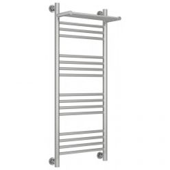 Полотенцесушитель водяной Сунержа Богема+ 071-0223-1040, высота 100 см, ширина 40 см, универсальное подключение, с полкой, цвет сатин