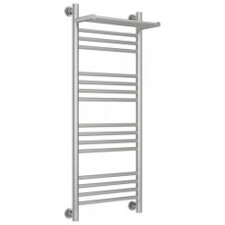 Полотенцесушитель водяной Сунержа Богема+ 071-0223-1040, высота 100 см, ширина 40 см, универсальное подключение, с полкой, цвет сатин