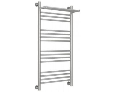 Полотенцесушитель водяной Сунержа Богема+ 071-0223-1050, высота 100 см, ширина 50 см, универсальное подключение, с полкой, цвет сатин