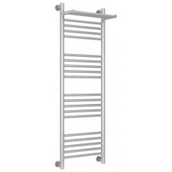 Полотенцесушитель водяной Сунержа Богема+ 071-0223-1240, высота 120 см, ширина 40 см, универсальное подключение, с полкой, цвет сатин