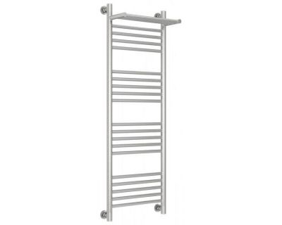 Полотенцесушитель водяной Сунержа Богема+ 071-0223-1240, высота 120 см, ширина 40 см, универсальное подключение, с полкой, цвет сатин