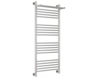 Полотенцесушитель водяной Сунержа Богема+ 071-0223-1250, высота 120 см, ширина 50 см, универсальное подключение, с полкой, цвет сатин