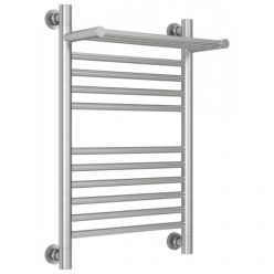 Полотенцесушитель водяной Сунержа Богема+ 071-0223-6040, высота 60 см, ширина 40 см, универсальное подключение, с полкой, цвет сатин