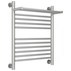 Полотенцесушитель водяной Сунержа Богема+ 071-0223-6050, высота 60 см, ширина 50 см, универсальное подключение, с полкой, цвет сатин