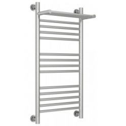 Полотенцесушитель водяной Сунержа Богема+ 071-0223-8040, высота 80 см, ширина 40 см, универсальное подключение, с полкой, цвет сатин