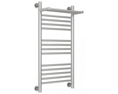 Полотенцесушитель водяной Сунержа Богема+ 071-0223-8040, высота 80 см, ширина 40 см, универсальное подключение, с полкой, цвет сатин