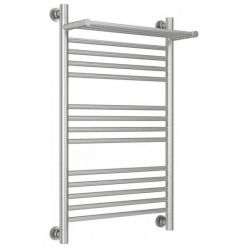 Полотенцесушитель водяной Сунержа Богема+ 071-0223-8050, высота 80 см, ширина 50 см, универсальное подключение, с полкой, цвет сатин