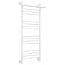 Полотенцесушитель водяной Сунержа Богема+ 12-0223-1040, высота 100 см, ширина 40 см, универсальное подключение, с полкой, цвет белый