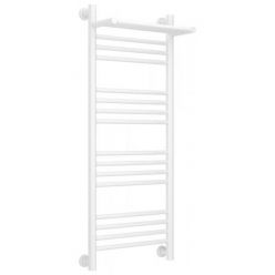 Полотенцесушитель водяной Сунержа Богема+ 12-0223-1040, высота 100 см, ширина 40 см, универсальное подключение, с полкой, цвет белый