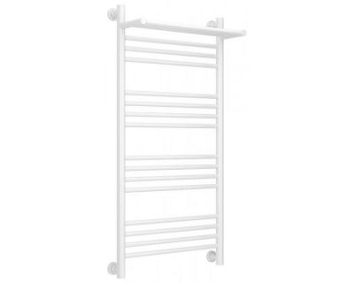 Полотенцесушитель водяной Сунержа Богема+ 12-0223-1050, высота 100 см, ширина 50 см, универсальное подключение, с полкой, цвет белый