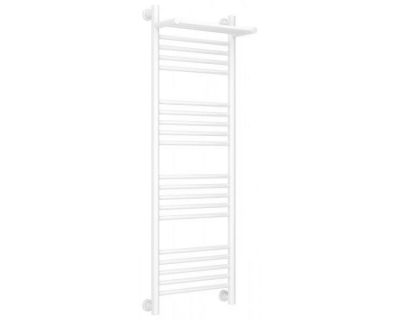 Полотенцесушитель водяной Сунержа Богема+ 12-0223-1240, высота 120 см, ширина 40 см, универсальное подключение, с полкой, цвет белый