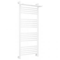 Полотенцесушитель водяной Сунержа Богема+ 12-0223-1250, высота 120 см, ширина 50 см, универсальное подключение, с полкой, цвет белый