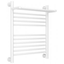 Полотенцесушитель водяной Сунержа Богема+ 12-0223-6050, высота 60 см, ширина 50 см, универсальное подключение, с полкой, цвет белый