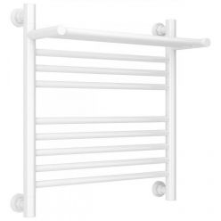Полотенцесушитель водяной Сунержа Богема+ 12-0223-5050, высота 50 см, ширина 50 см, универсальное подключение, с полкой, цвет белый