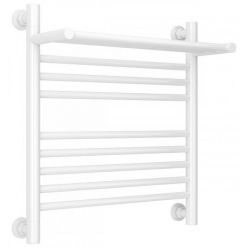 Полотенцесушитель водяной Сунержа Богема+ 12-0223-5050, высота 50 см, ширина 50 см, универсальное подключение, с полкой, цвет белый
