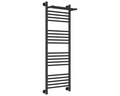 Полотенцесушитель водяной Сунержа Богема+ 15-0223-1240, высота 120 см, ширина 40 см, универсальное подключение, с полкой, цвет тёмный титан муар