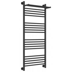 Полотенцесушитель водяной Сунержа Богема+ 15-0223-1250, высота 120 см, ширина 50 см, универсальное подключение, с полкой, цвет тёмный титан муар