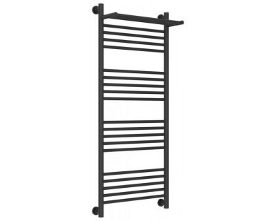 Полотенцесушитель водяной Сунержа Богема+ 15-0223-1250, высота 120 см, ширина 50 см, универсальное подключение, с полкой, цвет тёмный титан муар