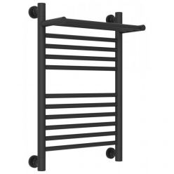 Полотенцесушитель водяной Сунержа Богема+ 15-0223-6040, высота 60 см, ширина 40 см, универсальное подключение, с полкой, цвет тёмный титан муар