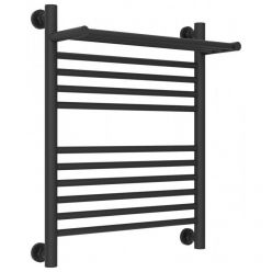 Полотенцесушитель водяной Сунержа Богема+ 15-0223-6050, высота 60 см, ширина 50 см, универсальное подключение, с полкой, цвет тёмный титан муар