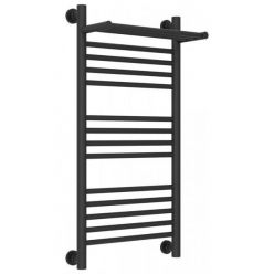 Полотенцесушитель водяной Сунержа Богема+ 15-0223-8040, высота 80 см, ширина 40 см, универсальное подключение, с полкой, цвет тёмный титан муар