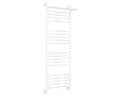 Полотенцесушитель водяной Сунержа Богема+ 30-0223-1240, высота 120 см, ширина 40 см, универсальное подключение, с полкой, цвет матовый белый