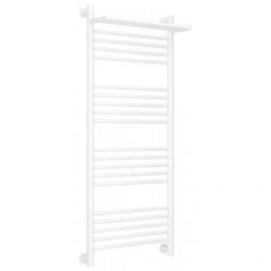 Полотенцесушитель водяной Сунержа Богема+ 30-0223-1250, высота 120 см, ширина 50 см, универсальное подключение, с полкой, цвет матовый белый